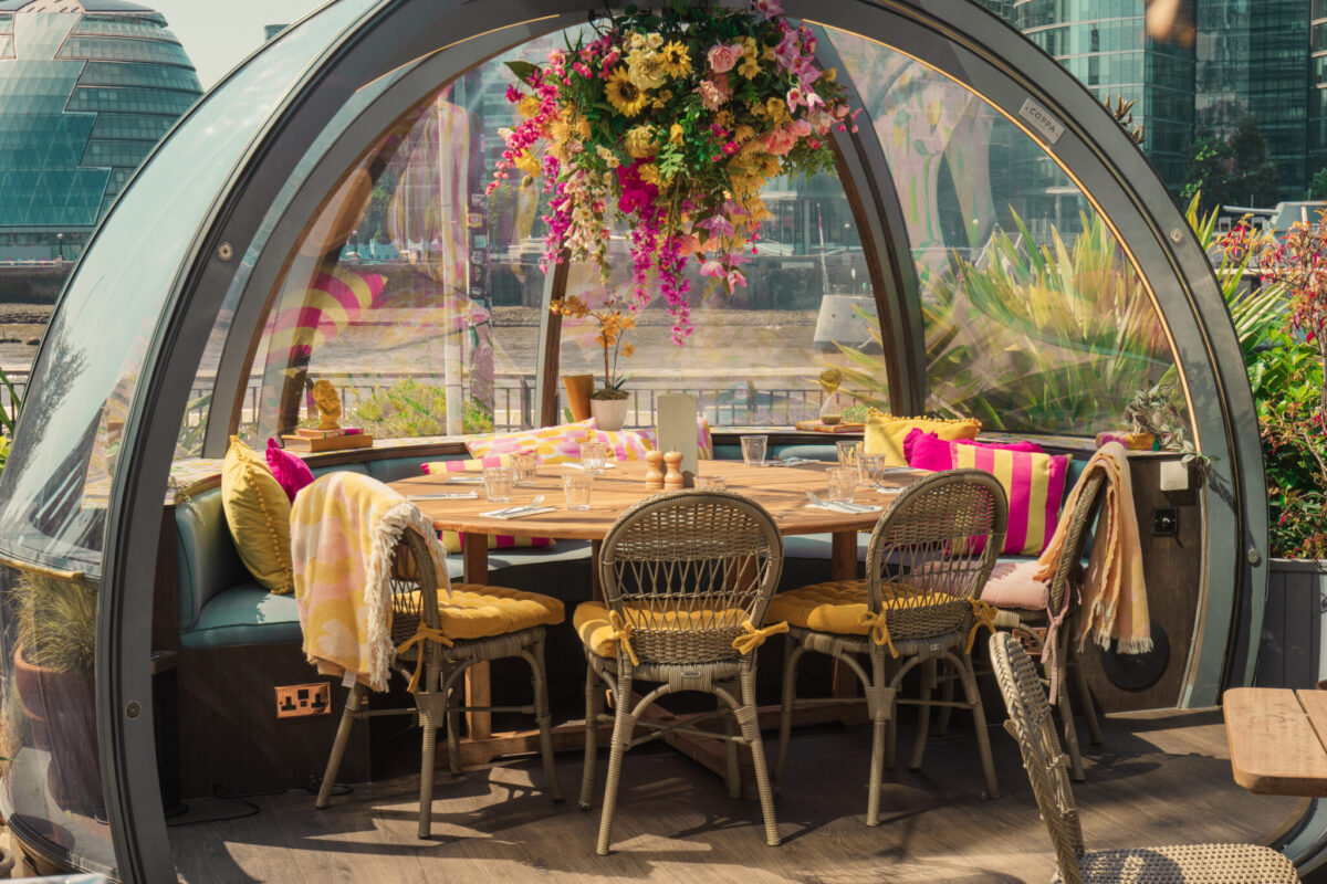 New Igloos & Terrace Bar at Coppa Club Tower Bridge, London