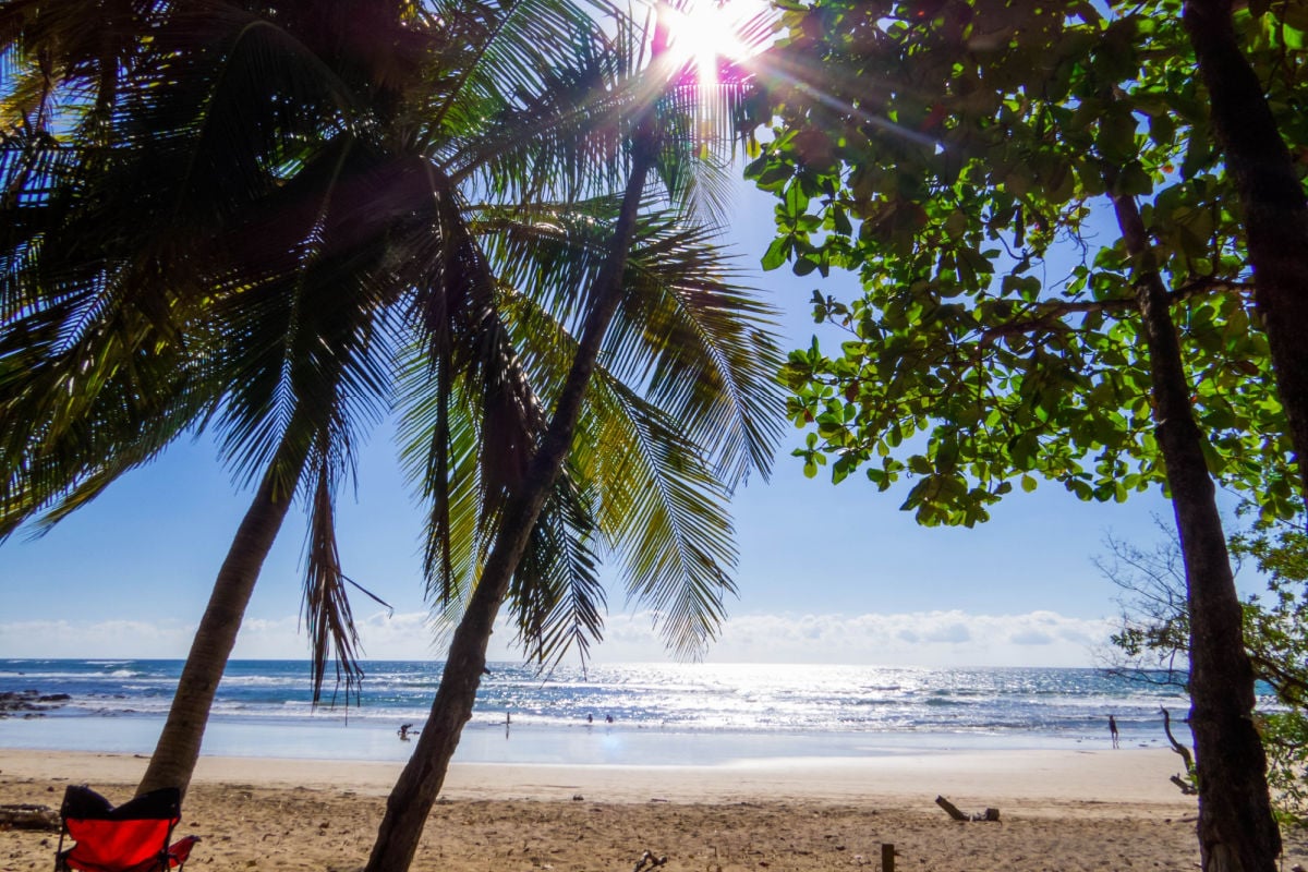 Paradisal beach in Costa Rica